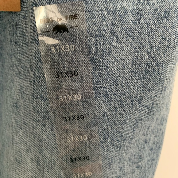 Ring of Fire men’s jeans Droopy Drop Crotch relaxed light wash size 31-30 - Picture 4 of 14